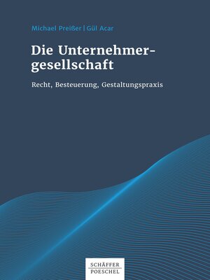 cover image of Die Unternehmergesellschaft